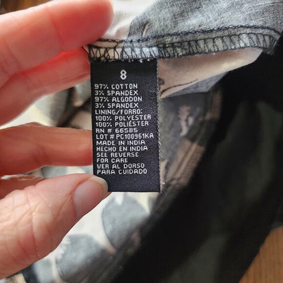 Perception New York Black Brown Fit n Flare White‎ Trap Sleeveless Dress Size 8 - Picture 8 of 8